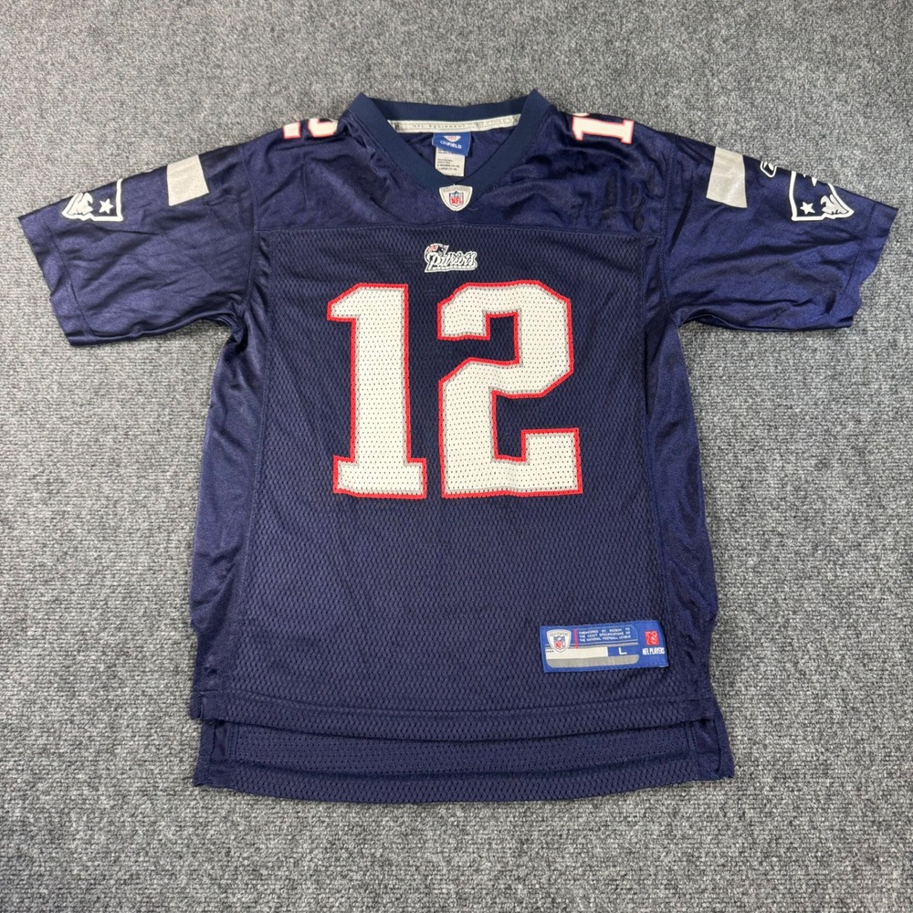 Reebok On Field Tom Brady‎ New England Patriots NFL Jersey Youth Large 14-16 12